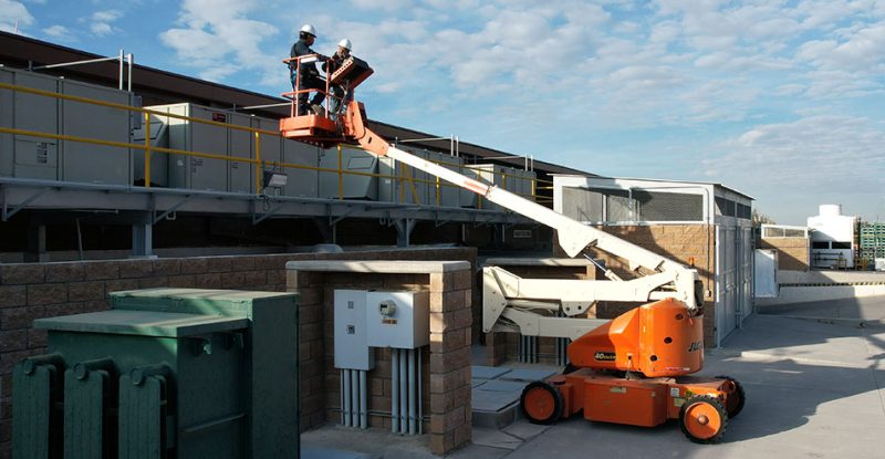 Tetakawi maintenance team performing infrastructure maintenance at a manufacturing site.