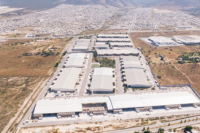 Aerial view of Tetakawi’s industrial park in Saltillo, Coahuila, Mexico.