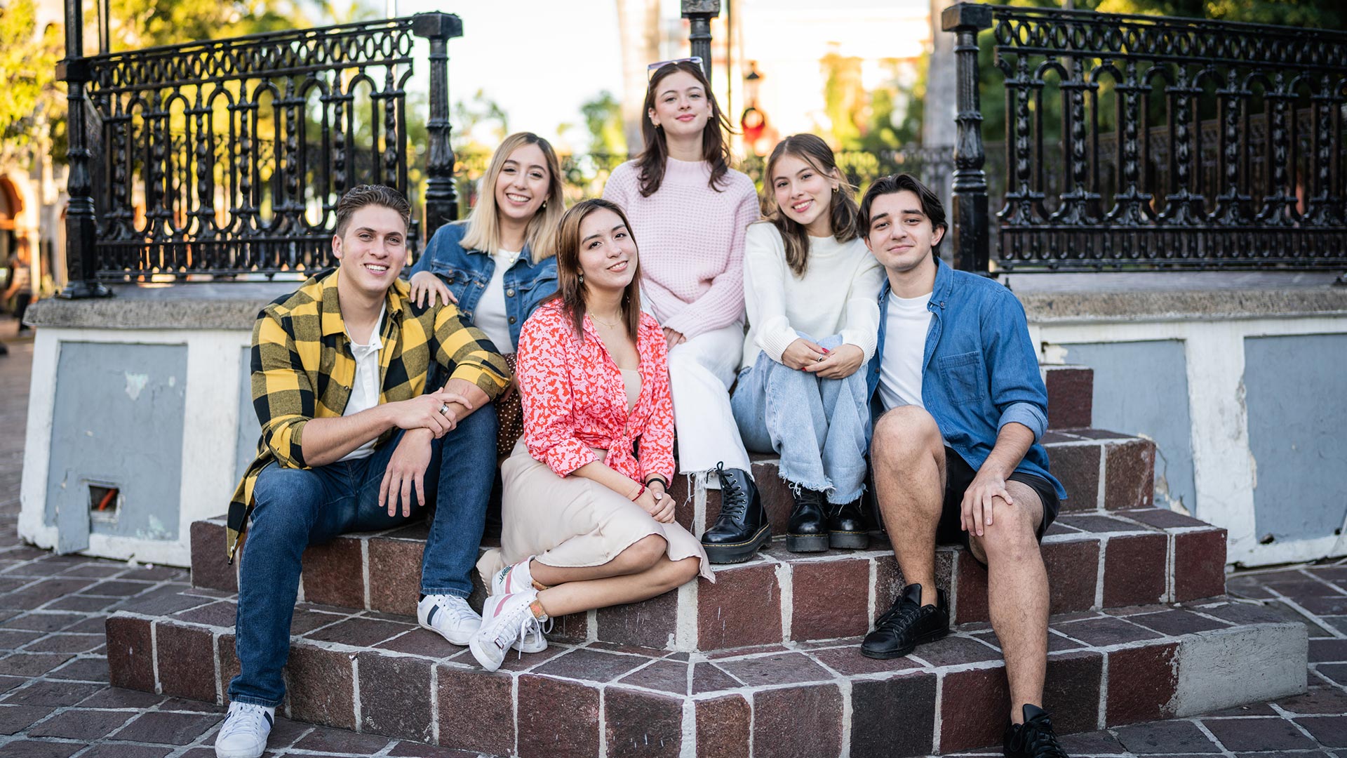 A group of young students in Mazatlán, Mexico, representing the region’s skilled and educated workforce.